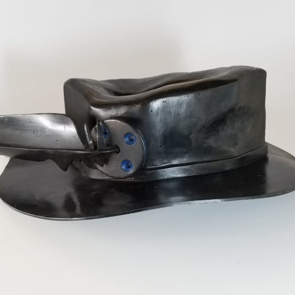 MargaretJacobsSteelHatWithFeather 600x600 1